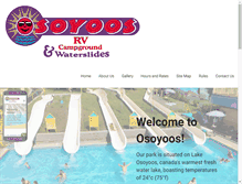 Tablet Screenshot of osoyoos-rv-waterslides.ca